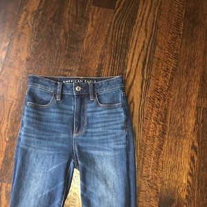 High waisted super skinny jeans